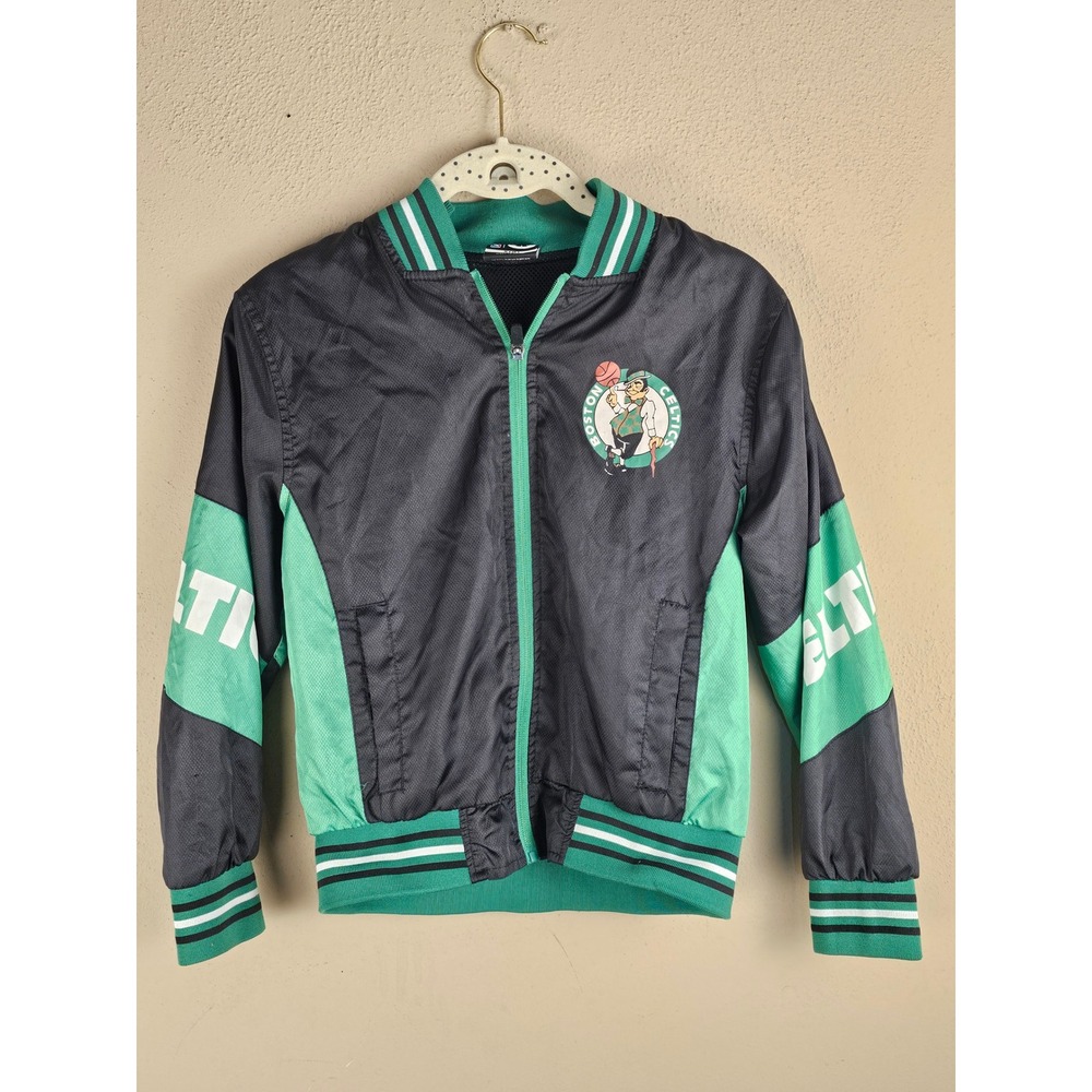 NBA Boston Celtics Kids Boys Black Jacket Small 8